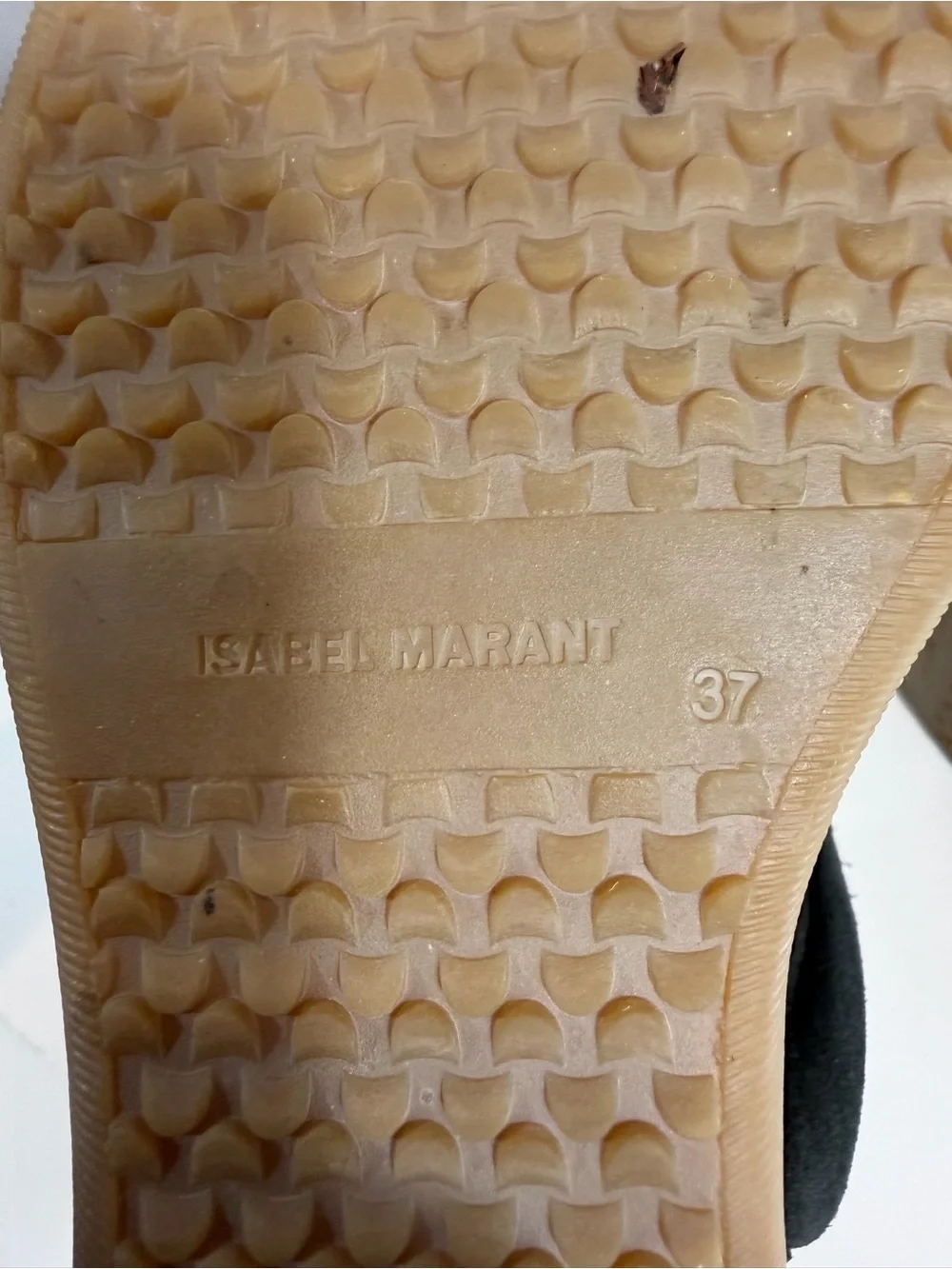 Isabel Marant Black Suede Bekett Wedge High Top Sneakers Size 37 Leather